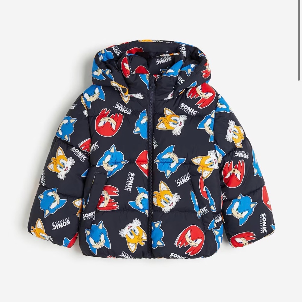 H&M Kids Water Repellant Puffer Jacket - Sonic & Friends - Picture 5 of 5